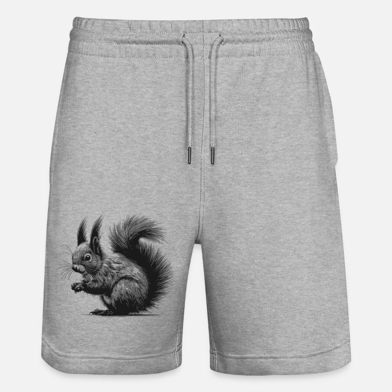 Écureuil - Short de jogging bio TRAINER Stanley/Stella unisexe - gris chiné
