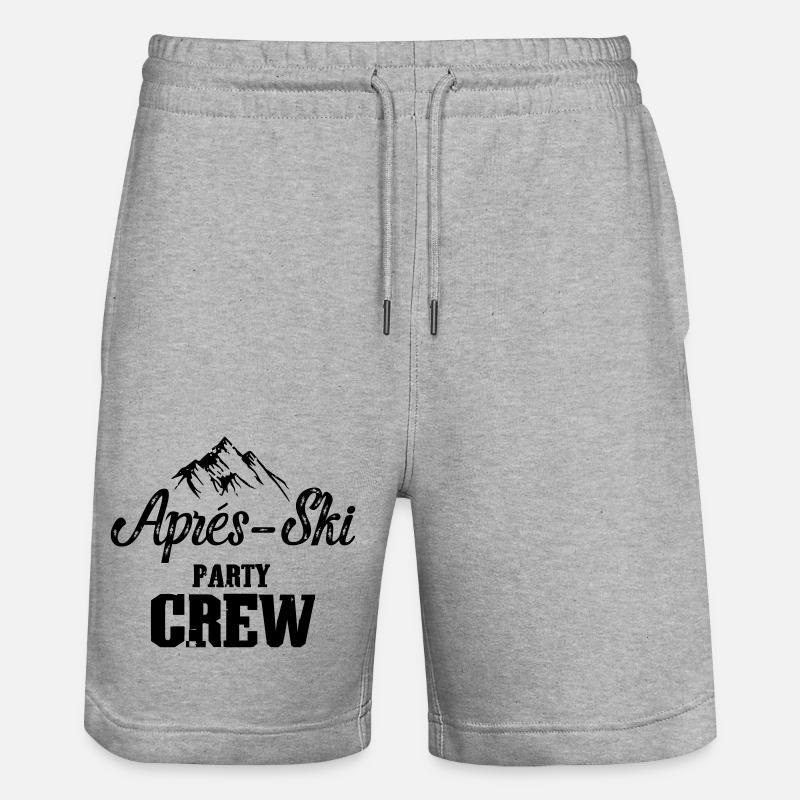 Apres Ski Party Crew - Stanley/Stella Unisex Bio Joggingshorts Trainer  - Grau meliert