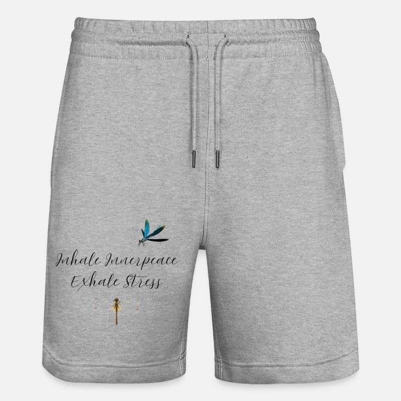 Inspirez Innerpeace - Short de jogging bio TRAINER Stanley/Stella unisexe - gris chiné