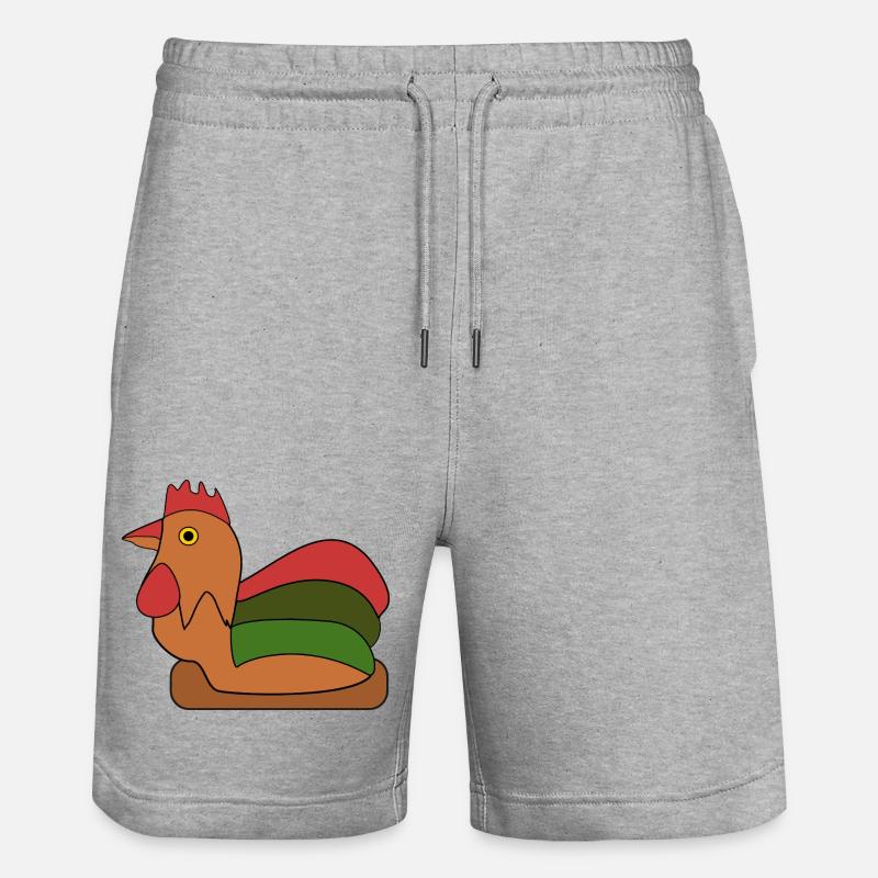 Fier coq - Short de jogging bio TRAINER Stanley/Stella unisexe - gris chiné