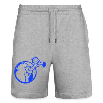 Vulture Scavenger Bird Funny Vultures Vulture Vulture Fun - Stanley/Stella Trainer Unisex Organic Jogging Shorts - heather grey - Front - Nik (191cm) & Marisol (170cm)