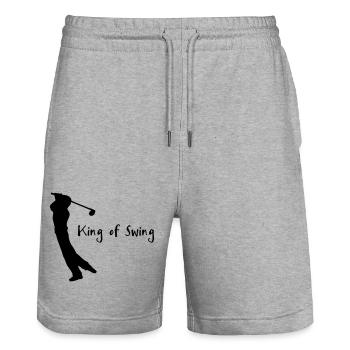 Golf - Short de jogging bio TRAINER Stanley/Stella unisexe - gris chiné - Devant - Nik (191cm) & Marisol (170cm)