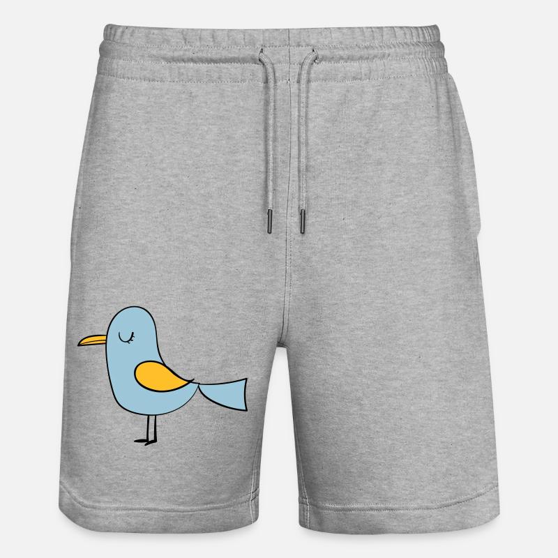 oiseau - Short de jogging bio TRAINER Stanley/Stella unisexe - gris chiné