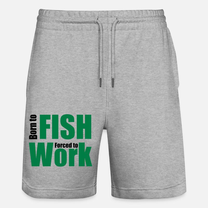 peche - Short de jogging bio TRAINER Stanley/Stella unisexe - gris chiné