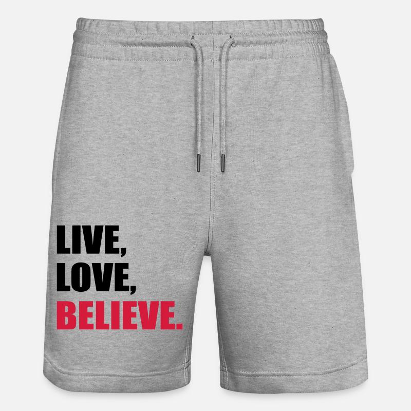 La foi - Short de jogging bio TRAINER Stanley/Stella unisexe - gris chiné