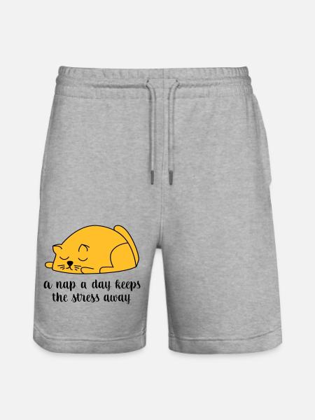 sleep - Stanley/Stella Trainer Unisex Organic Jogging Shorts - heather grey