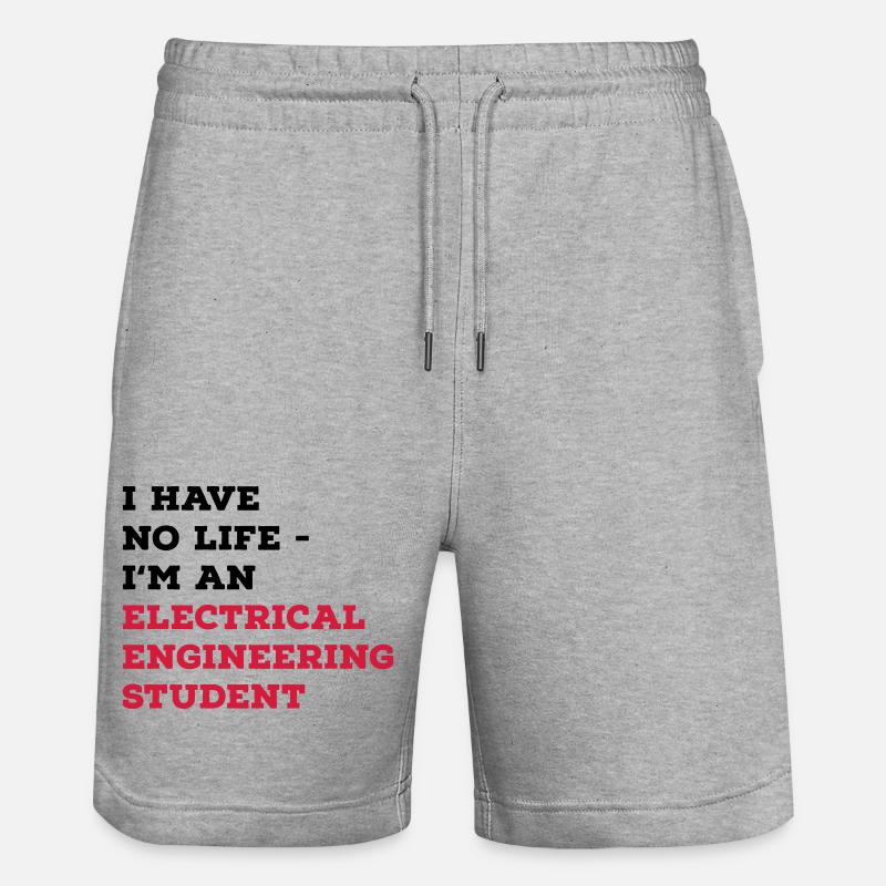 Elektrotechnik Studium - Stanley/Stella Unisex Bio Joggingshorts Trainer  - Grau meliert