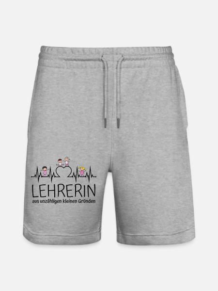 Lehrerin aus unzähligen kleinen Gründen - Stanley/Stella Unisex Bio Joggingshorts Trainer  - Grau meliert