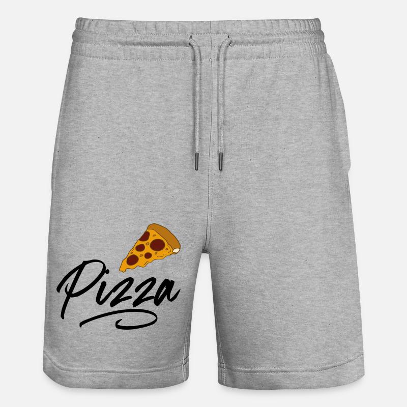 La pizza - Short de jogging bio TRAINER Stanley/Stella unisexe - gris chiné