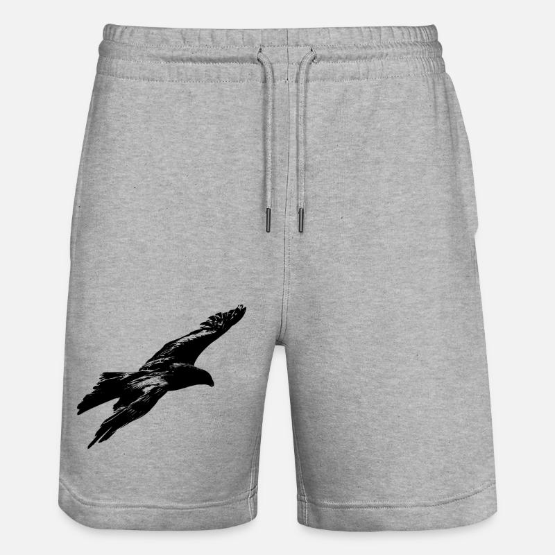 aigle - Short de jogging bio TRAINER Stanley/Stella unisexe - gris chiné