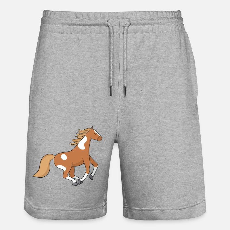 Cheval - Short de jogging bio TRAINER Stanley/Stella unisexe - gris chiné