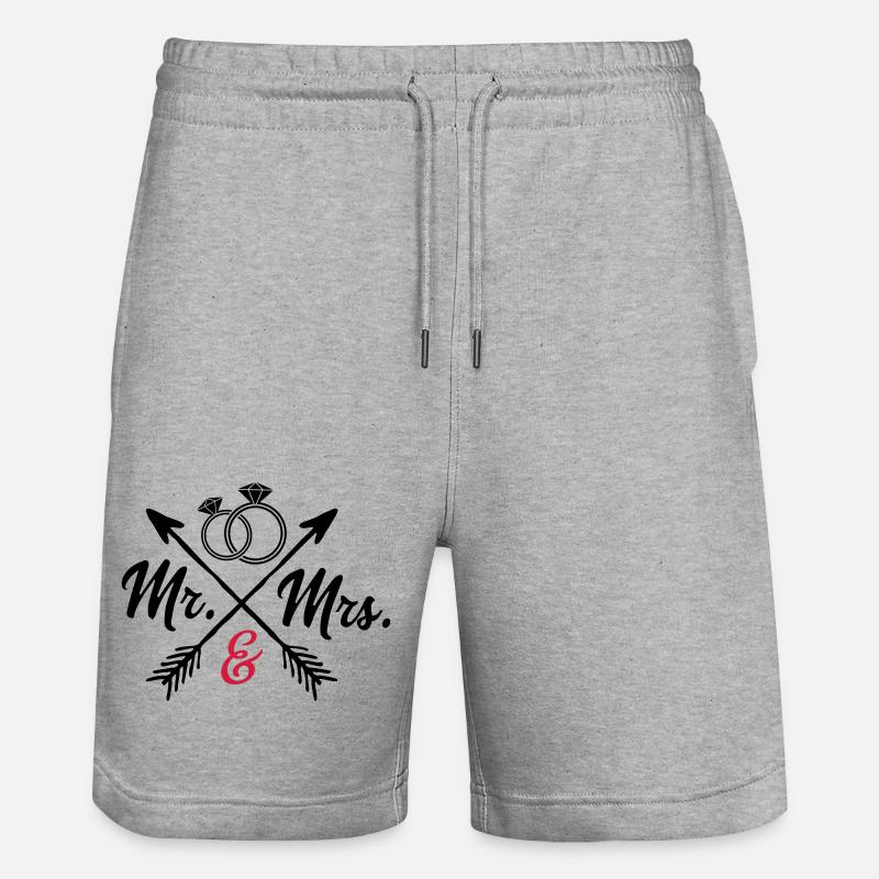 M. Et Mme. - Short de jogging bio TRAINER Stanley/Stella unisexe - gris chiné