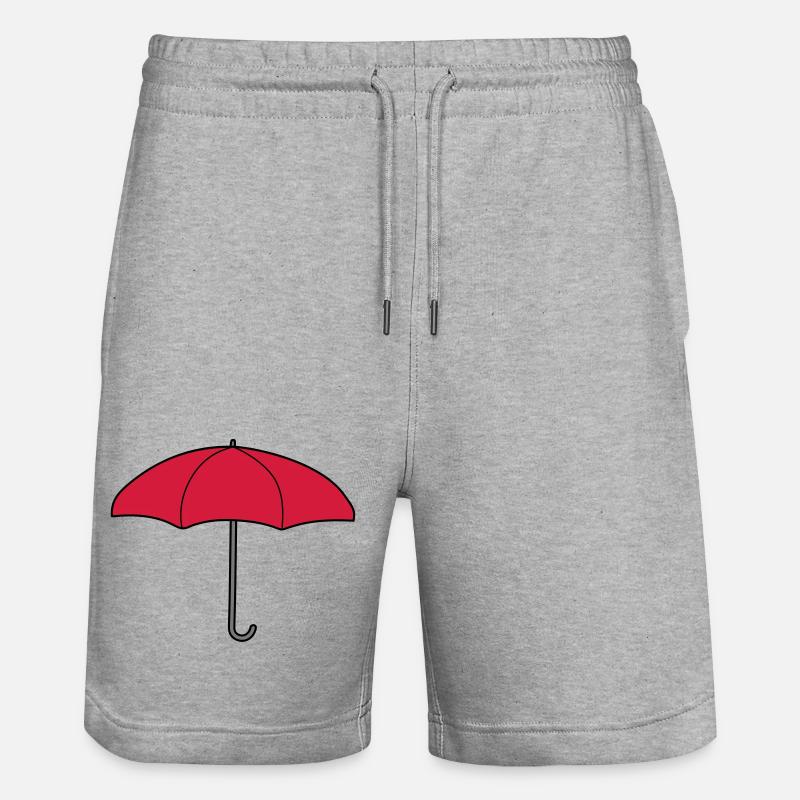 Parapluie rouge Design - Short de jogging bio TRAINER Stanley/Stella unisexe - gris chiné