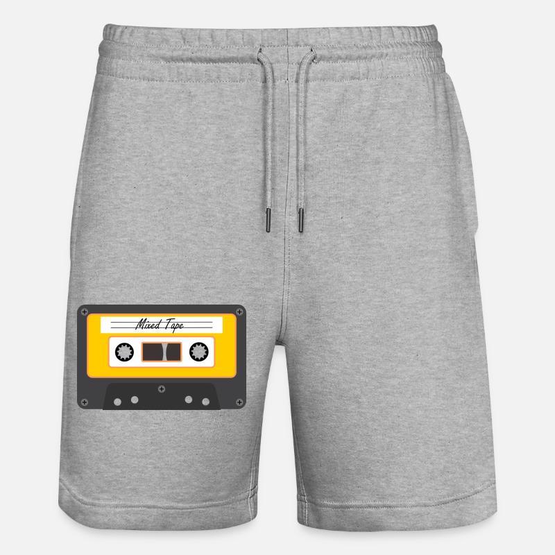 Alte Kassette - Stanley/Stella Unisex Bio Joggingshorts Trainer  - Grau meliert