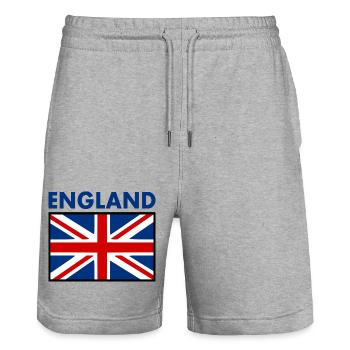angleterre - Short de jogging bio TRAINER Stanley/Stella unisexe - gris chiné - Devant - Nik (191cm) & Marisol (170cm)