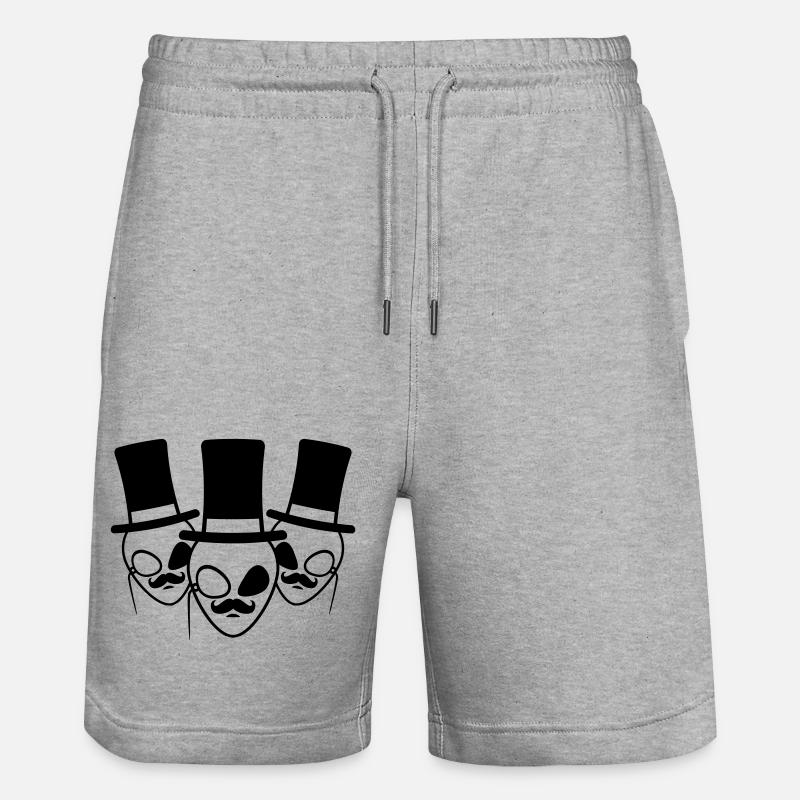 Équipage de l’équipe Gentlemen Aliens - Short de jogging bio TRAINER Stanley/Stella unisexe - gris chiné