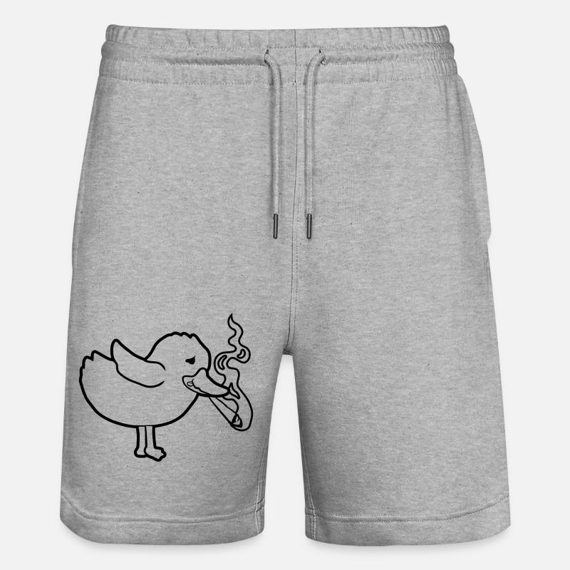 Weed Joint Smoking Chick - Short de jogging bio TRAINER Stanley/Stella unisexe - gris chiné