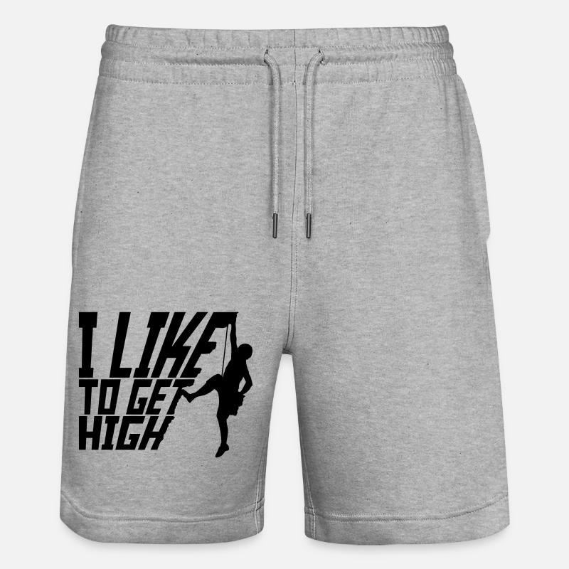 aiment se défoncer - Short de jogging bio TRAINER Stanley/Stella unisexe - gris chiné