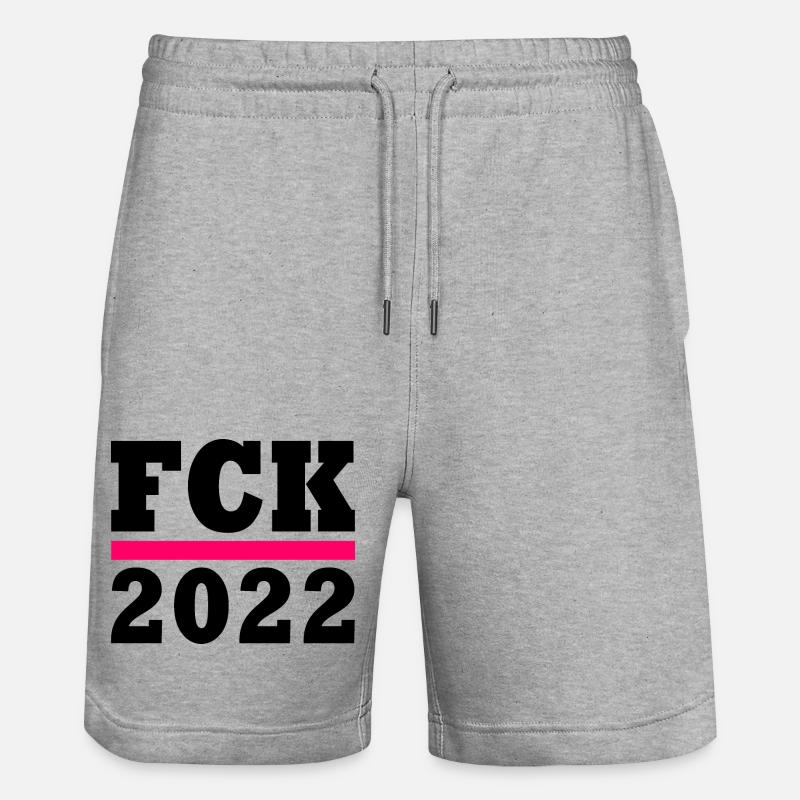 Fck 2022 - Short de jogging bio TRAINER Stanley/Stella unisexe - gris chiné
