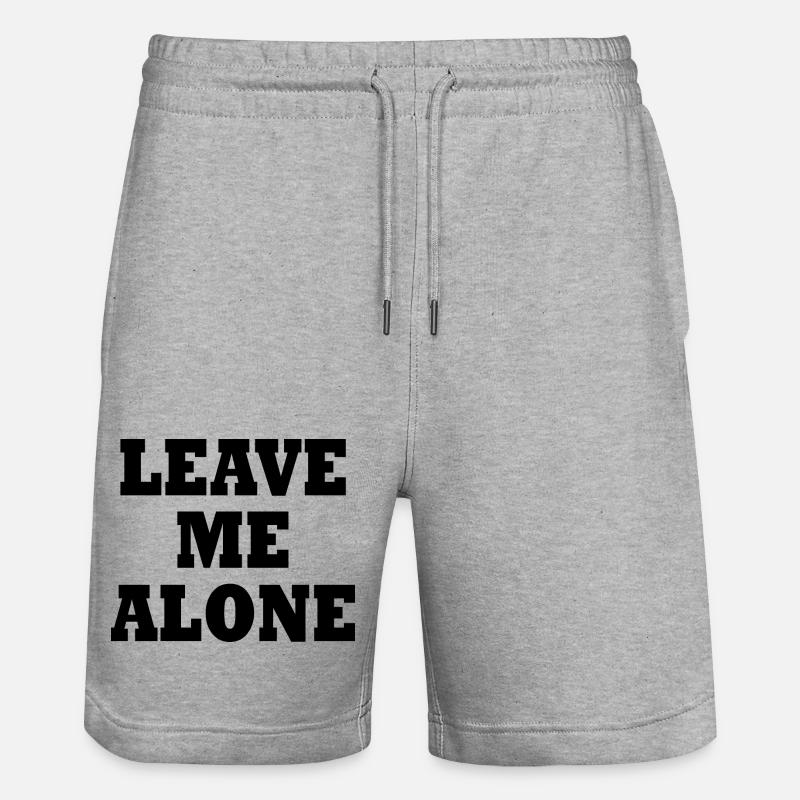 Leave me alone - Short de jogging bio TRAINER Stanley/Stella unisexe - gris chiné