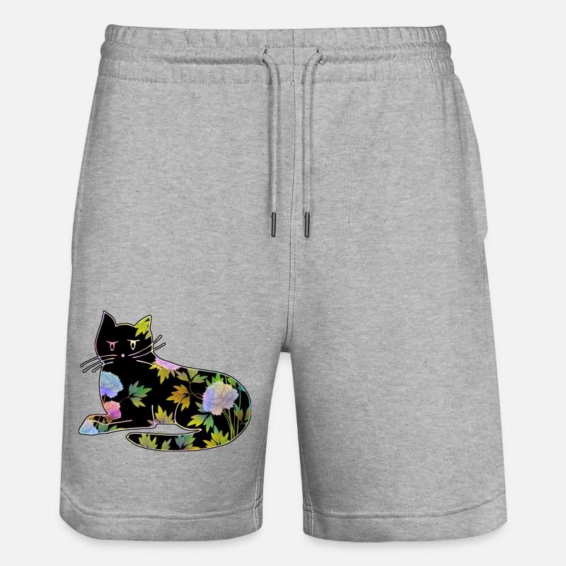 Chat - Short de jogging bio TRAINER Stanley/Stella unisexe - gris chiné