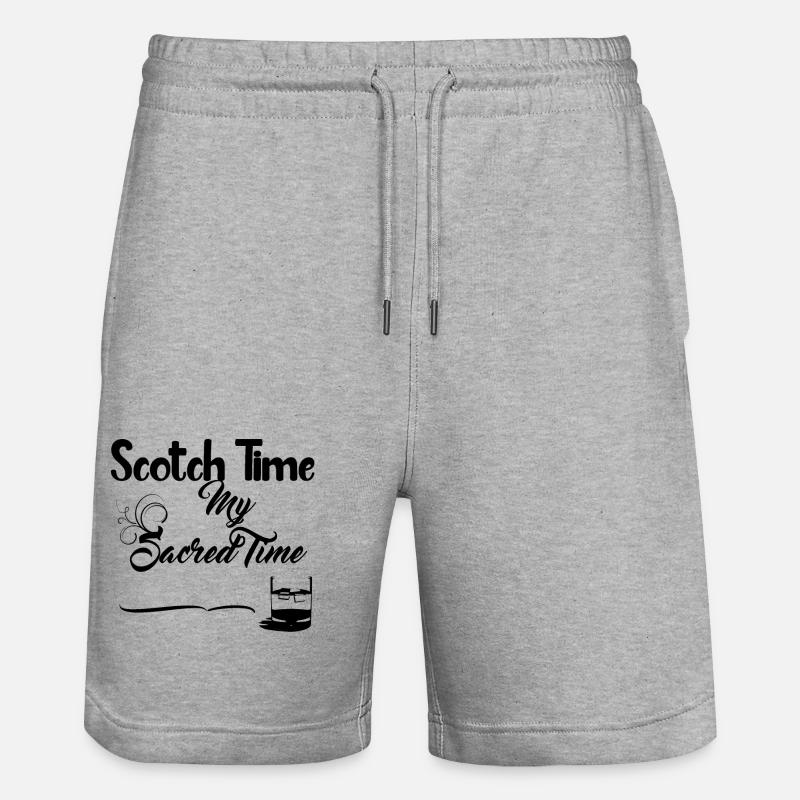 Scotch Time - Boisson alcoolisée - Short de jogging bio TRAINER Stanley/Stella unisexe - gris chiné