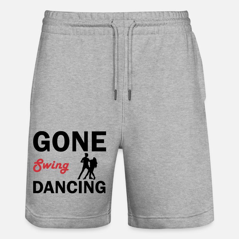 Dancing Dance Music - Stanley/Stella Unisex Bio Joggingshorts Trainer  - Grau meliert