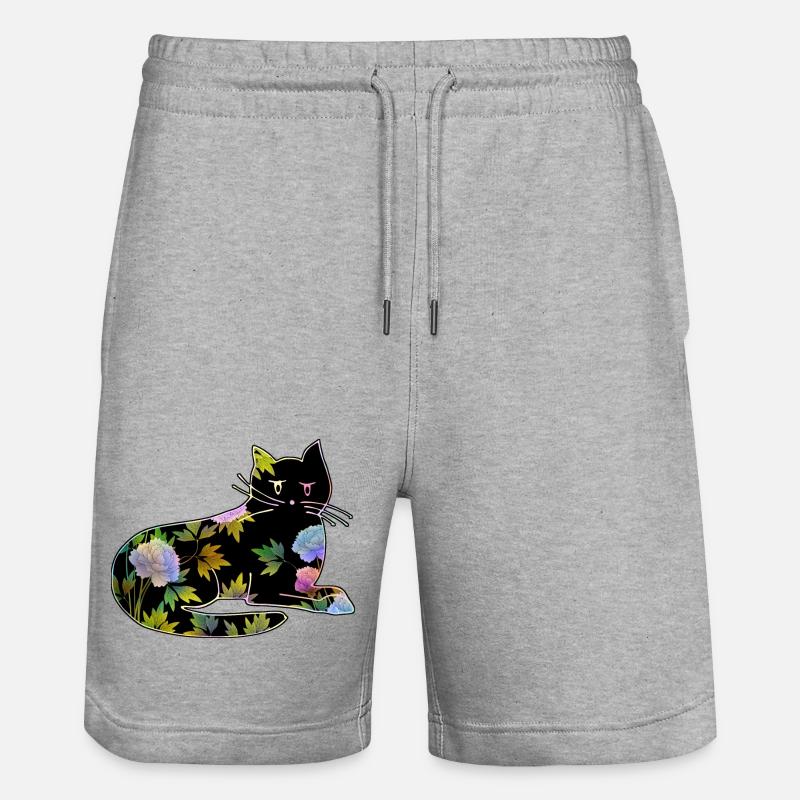 Chat - Short de jogging bio TRAINER Stanley/Stella unisexe - gris chiné
