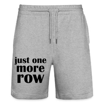 Craftsman Handyman Craft Tool Construction Site - Stanley/Stella Trainer Unisex Organic Jogging Shorts - heather grey - Front - Nik (191cm) & Marisol (170cm)