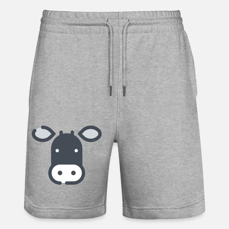 Vache - Short de jogging bio TRAINER Stanley/Stella unisexe - gris chiné