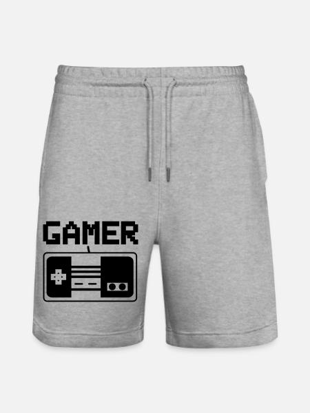 gamer 2 - Stanley/Stella Unisex Bio Joggingshorts Trainer  - Grau meliert
