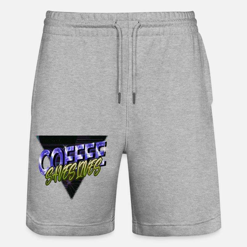 statement gift idea bodybuilding bubaprints - Stanley/Stella Unisex Bio Joggingshorts Trainer  - Grau meliert