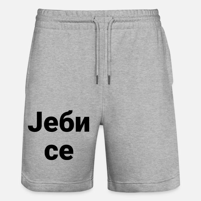Serbe - Short de jogging bio TRAINER Stanley/Stella unisexe - gris chiné