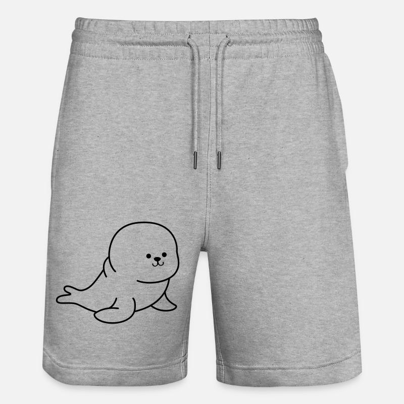 Phoque - Short de jogging bio TRAINER Stanley/Stella unisexe - gris chiné