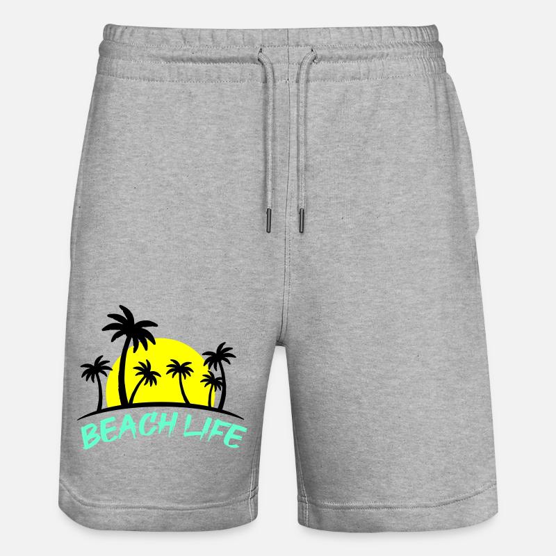 La vie à la plage - Short de jogging bio TRAINER Stanley/Stella unisexe - gris chiné