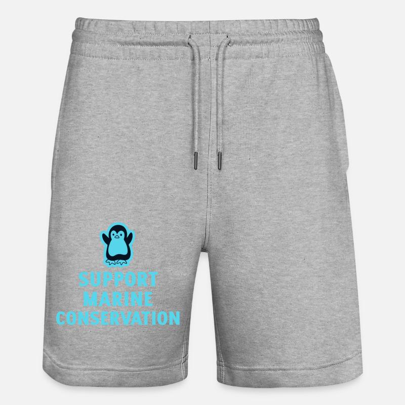 Marine Conservation - Short de jogging bio TRAINER Stanley/Stella unisexe - gris chiné