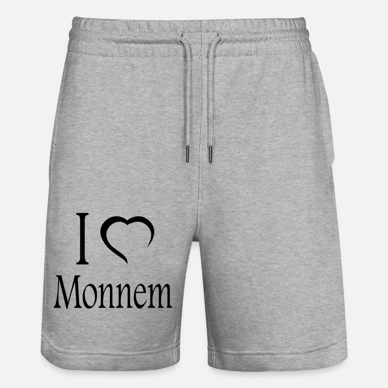Mannheim Monnem Mannheimat - Short de jogging bio TRAINER Stanley/Stella unisexe - gris chiné