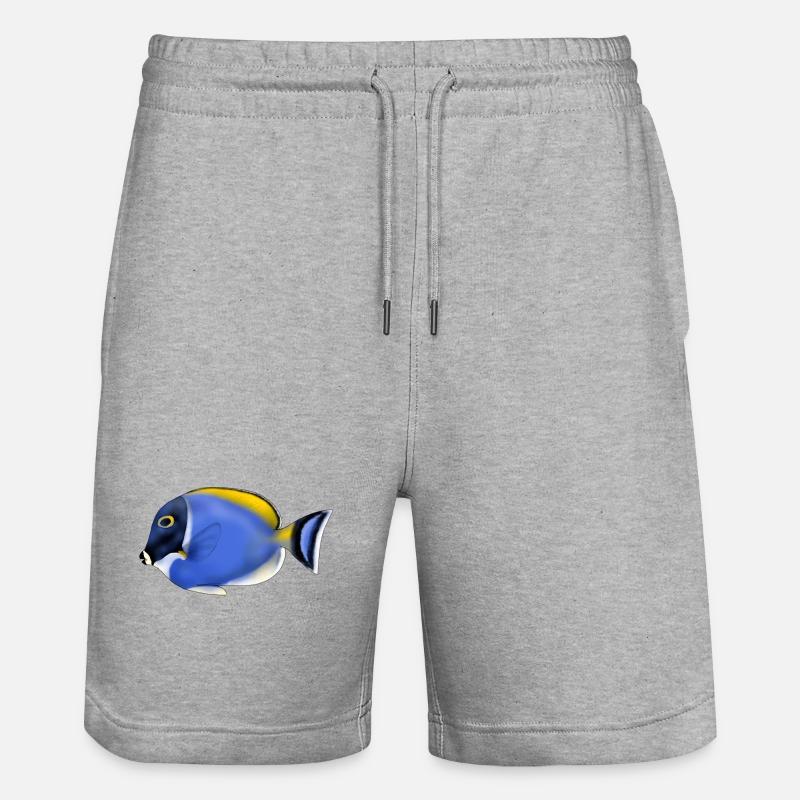 ACANTHURUS LEUCOSTEMON - Stanley/Stella Unisex Bio Joggingshorts Trainer  - Grau meliert
