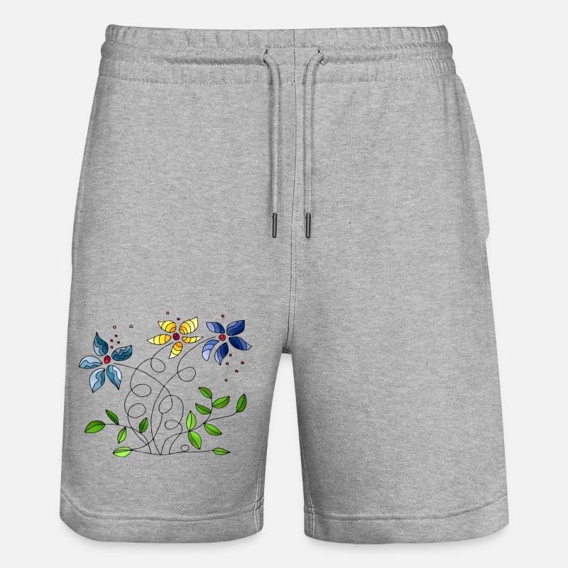 Fleur - Short de jogging bio TRAINER Stanley/Stella unisexe - gris chiné