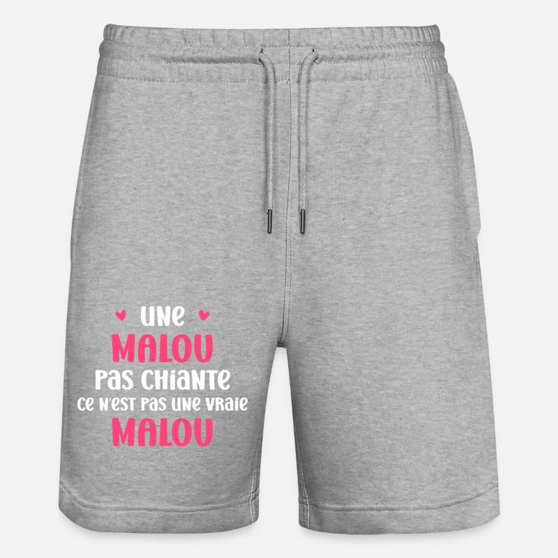 Malou - Short de jogging bio TRAINER Stanley/Stella unisexe - gris chiné