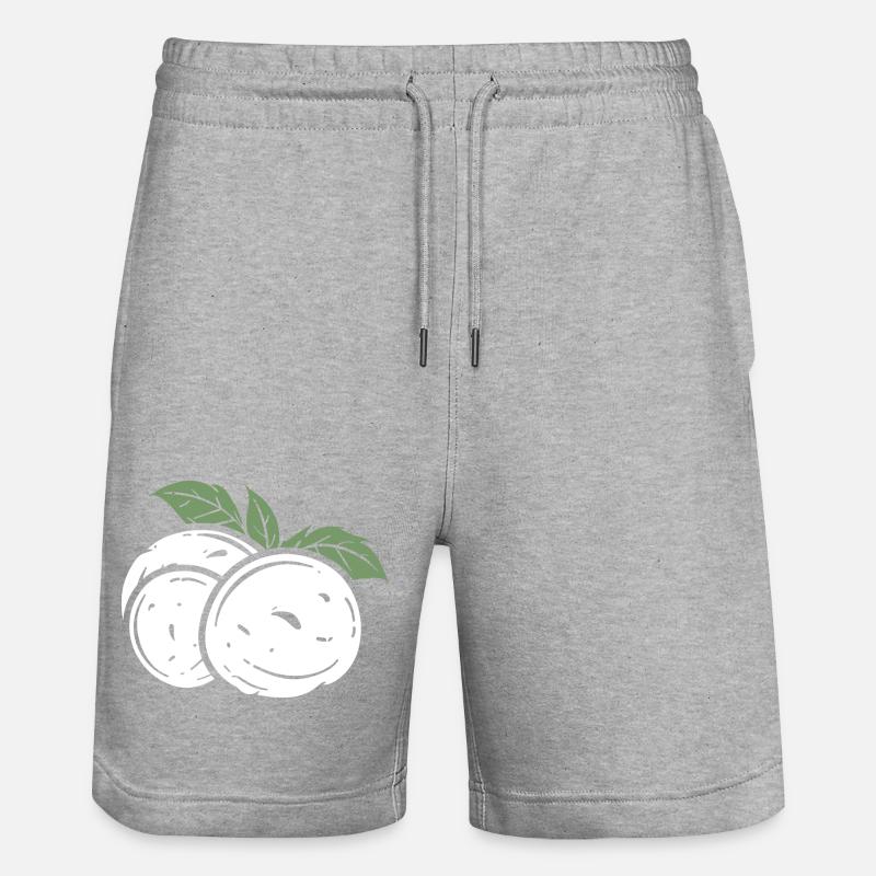 mozzarella - Short de jogging bio TRAINER Stanley/Stella unisexe - gris chiné