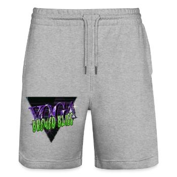 coffee experiences coffee lovers barista tips - Stanley/Stella Unisex Bio Joggingshorts Trainer  - Grau meliert - Vorne - Nik (191cm) & Marisol (170cm)
