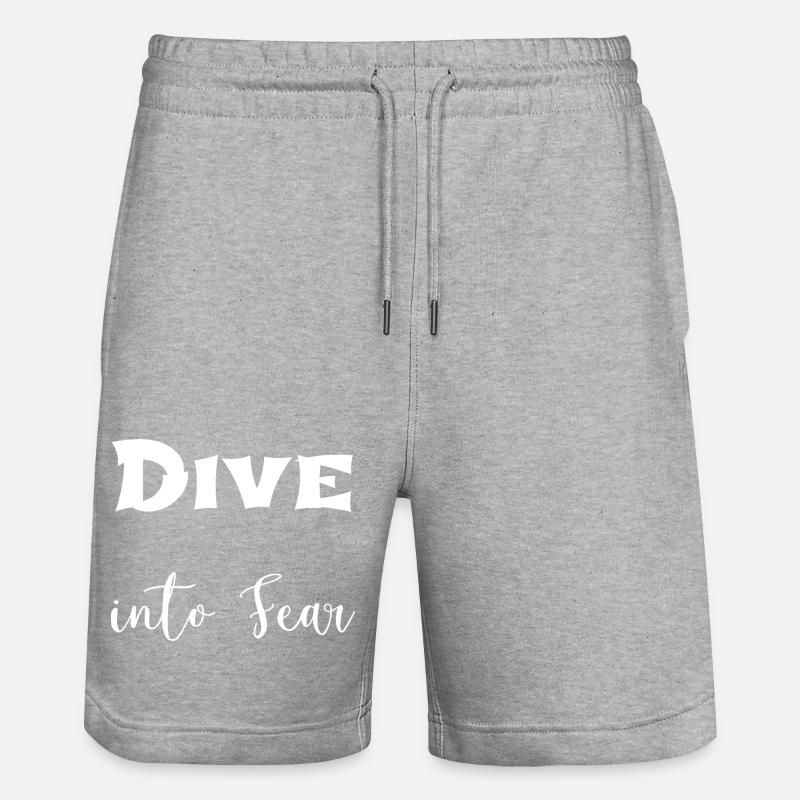 cultivating courage gift courage - Stanley/Stella Trainer Unisex Organic Jogging Shorts - heather grey