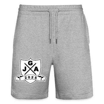 JGA 2025 Wappen - Stanley/Stella Unisex Bio Joggingshorts Trainer  - Grau meliert - Vorne - Nik (191cm) & Marisol (170cm)