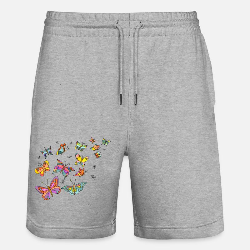 Papillons - Short de jogging bio TRAINER Stanley/Stella unisexe - gris chiné