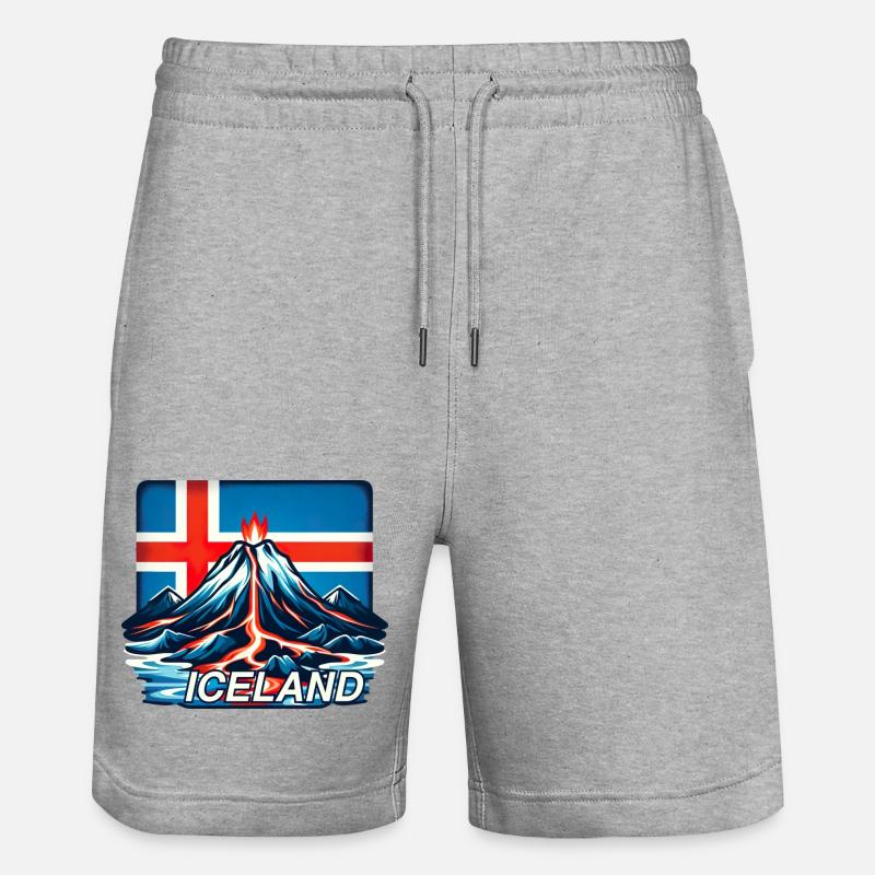 Islande Islande 3 - Short de jogging bio TRAINER Stanley/Stella unisexe - gris chiné