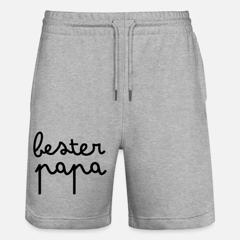 Meilleur papa - Short de jogging bio TRAINER Stanley/Stella unisexe - gris chiné