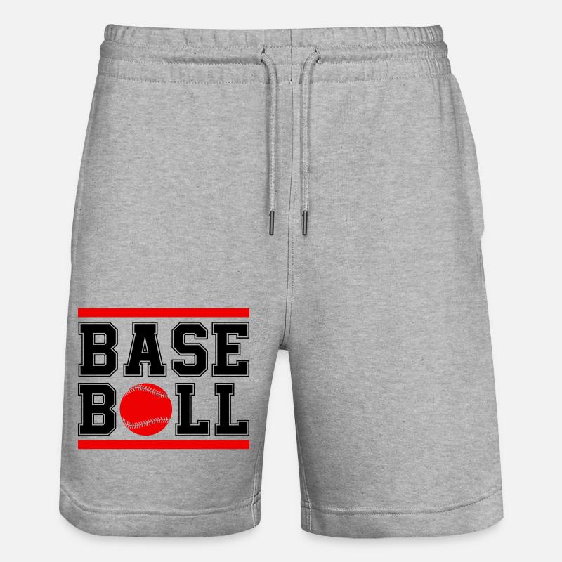 Baseball 1 - Short de jogging bio TRAINER Stanley/Stella unisexe - gris chiné