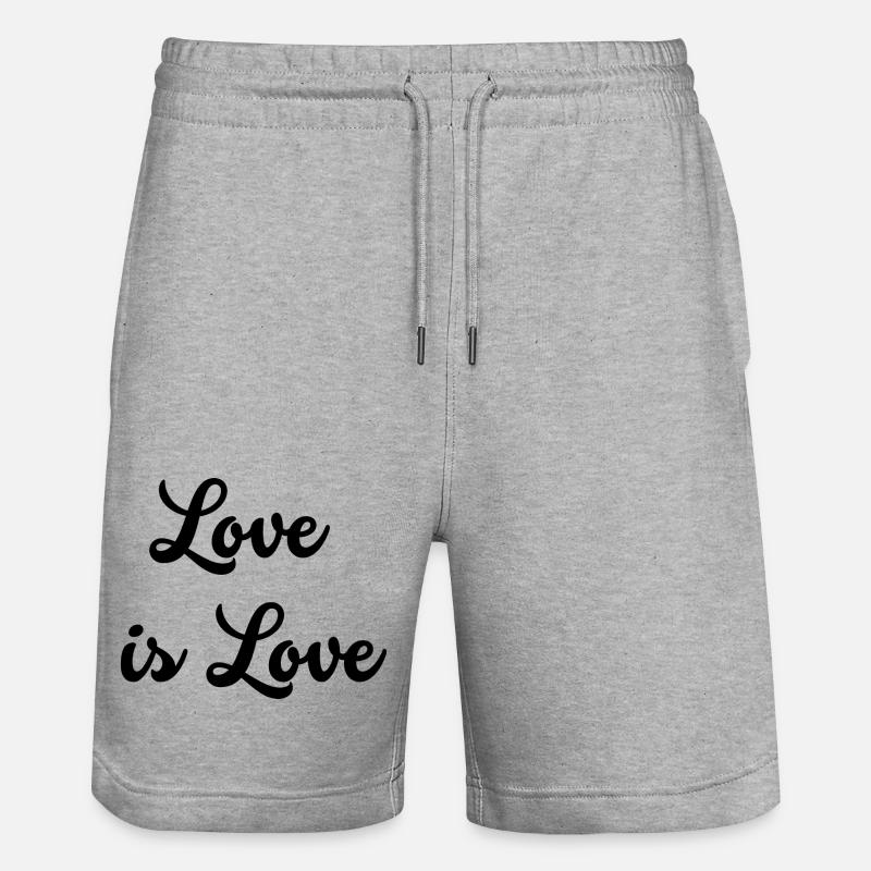 L’amour est l’amour - Short de jogging bio TRAINER Stanley/Stella unisexe - gris chiné