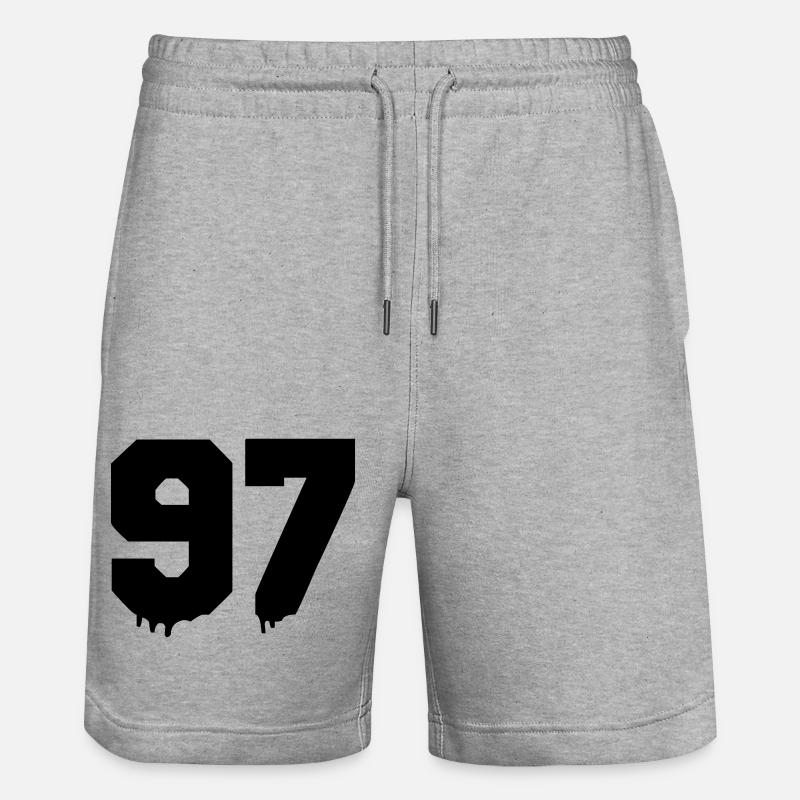 97 - Short de jogging bio TRAINER Stanley/Stella unisexe - gris chiné